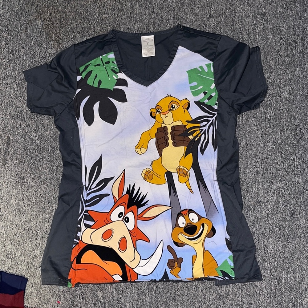 Lion King scrub top